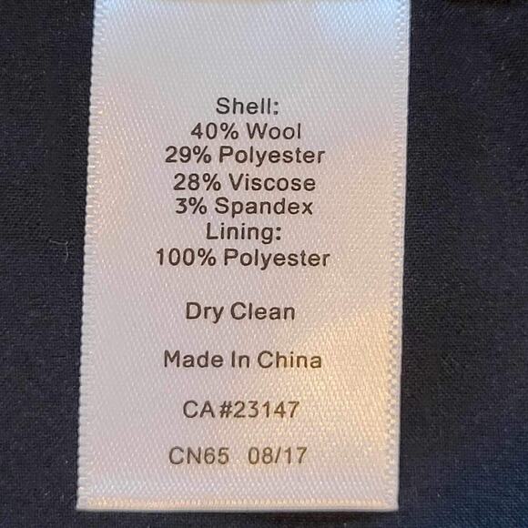 Talbots Pants Women's Wool Plaid Polka Dot Ankle Size 10P Black White Kitschy - Picture 8 of 9